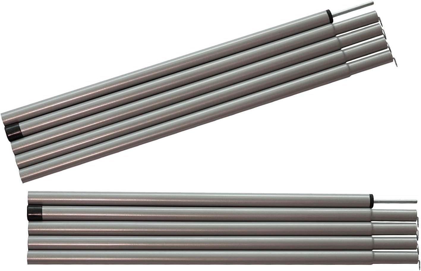 Sutekus Steel Rod Tent Pole Replacement Accessorie 2pc/Set Adjustable Bars