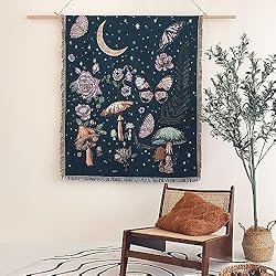 Shesyuki Boho Throw Blanket Reversible Cotton