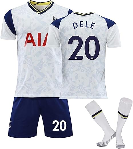 Amazon Co Jp サッカーユニフォーム サッカーユニフォーム 大人用 子供 21年の新しいトッテナムジャージホームアンドアウェイサッカージャージ Dele 背番号 上下セット Tシャツ半ズボン サッカーウェア レプリカマッチ トレーニングチームスポーツウェア 通気性