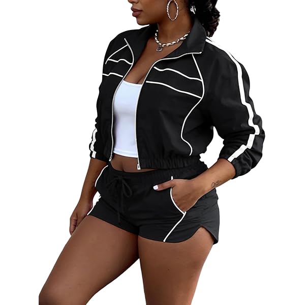 Amazon.com: Raboolion Women's 2 Piece Outfits Tracksuit Jumpsuits