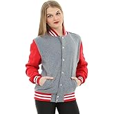 Varsity Letterman Jacket Plain Colorblock Kids Boy Girl