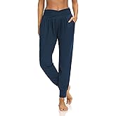 DIBAOLONG Womens Yoga Sweatpants Loose Workout Harem Joggers Casual Comfy Lounge Pajama Pants with Pockets