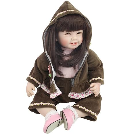 bambola morbida con capelli