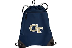 Broad Bay Georgia Tech Drawstring Backpack Georgia Tech Cinch Bag - UNIQUE MESH & MICROFIBER
