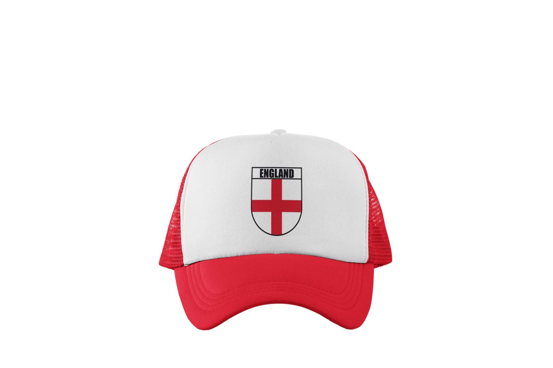 Superlemon England English Trucker Hat Cap Adults Rugby Exclusive Retro Vintage Mens Womens Unisex White, Great for Any English Rugby Fans for 6 Nations and World Cup