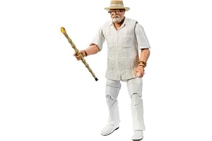 Mattel Jurassic World Jurassic Park John Hammond Figure, Dinosaur Related Toy, Hammond Collection, Premium Authentic Articulated Figure