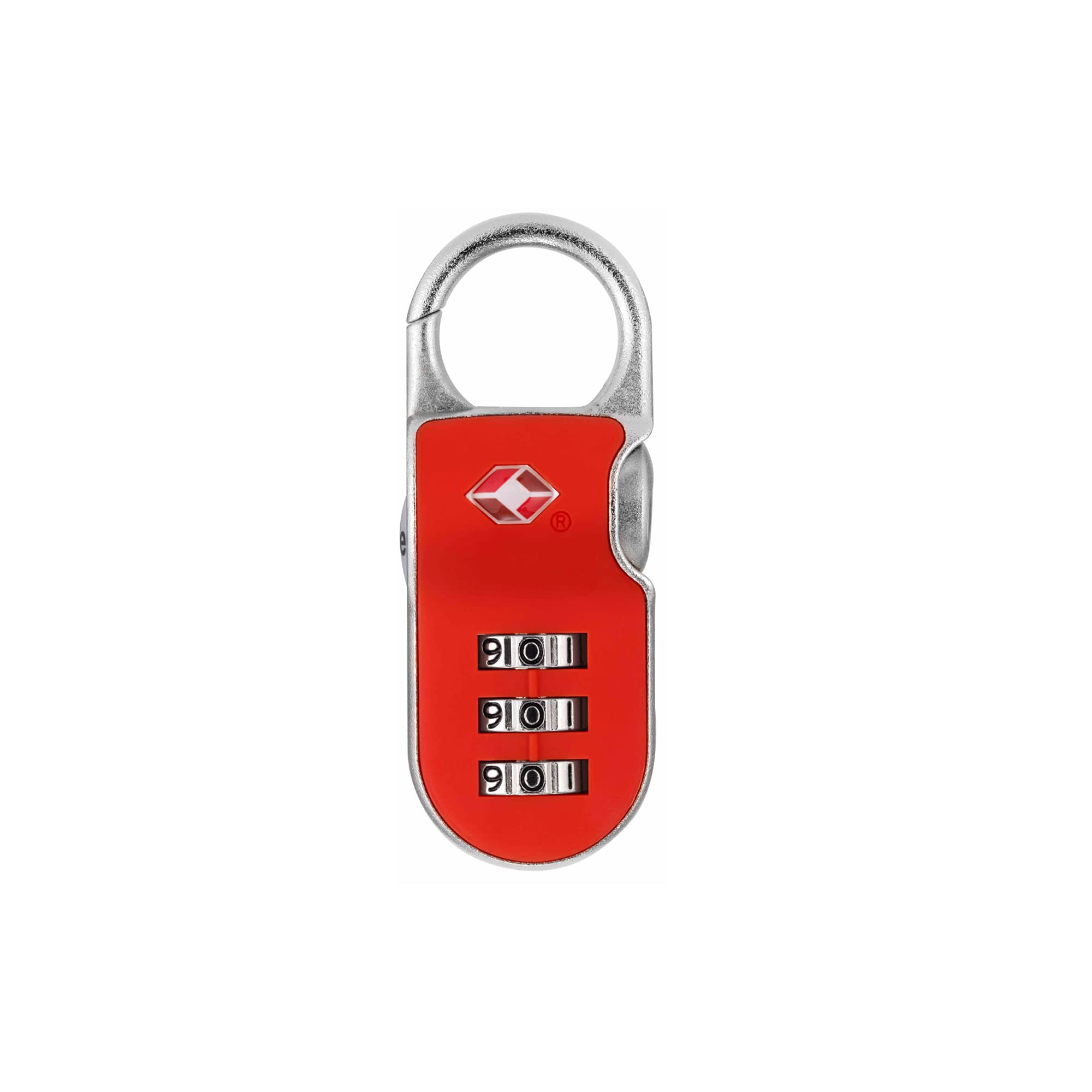 Yale YTP2/26/216/1R Travel Sentry Approved Clip On Padlock - Red SA Combination, 26mm