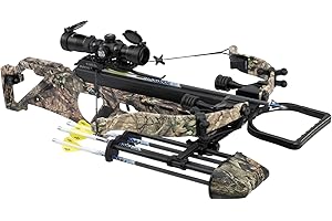 Excalibur Suppressor Extreme Micro Series Accurate Lightweight CeaseFire Hunting Crossbow - Scope, Scope Rings, 4 Proflight A