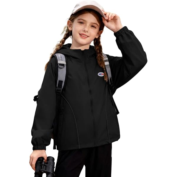Columbia Mädchen Tabor Trail Windbreaker – Leichte Jacke Mit UPF 50, Wasserabweisend, Netzfutter