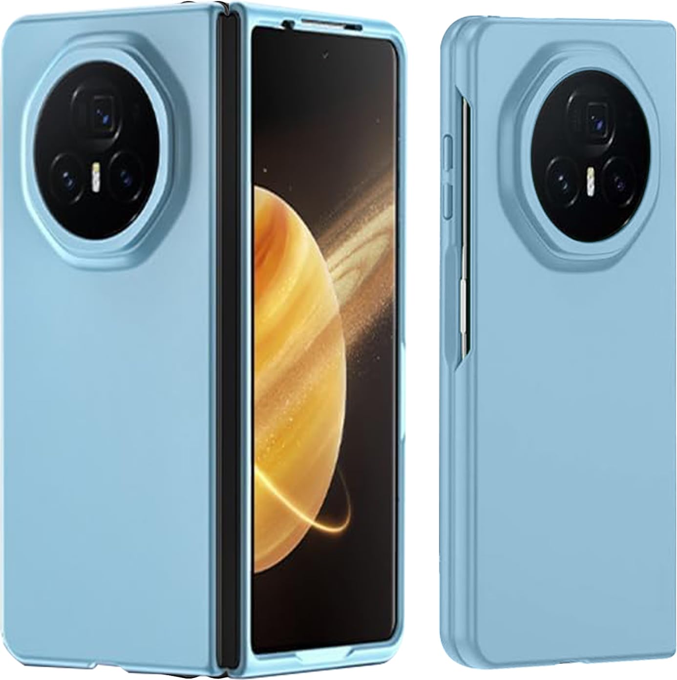 KZIOACSH Case for Honor Magic V3 5G, Ultra Slim Drop Protection Anti-Scratch Frosted TPU Case Silky-Soft Touch [Anti-Fingerprint] [Anti-Slip] Protective Cover for Honor Magic V3 5G,Sky Blue