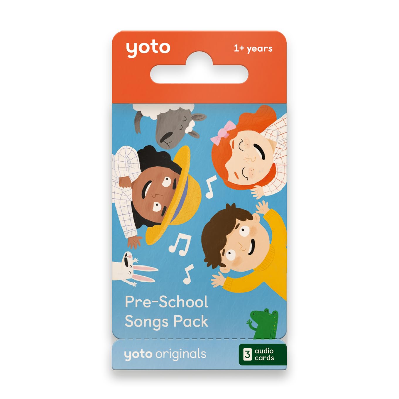 Yoto Pre-School Songs Pack - 3 Kids Audio Cards for Use with Player & Mini All-in-1 Audio Device, Screen-Free Listening with Fun Singalong Music for Playtime Parties & Travel, Ages 1+