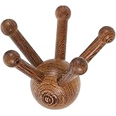 HX YUEGOUHUI Wooden Trigger Point Massage Tool, Scalp Spider Shape 5 Legs Massager Scraping Tool for Back,Neck,Shoulder and More