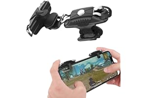 KingTSYU Mobile Triggers, L1R1 Trigger Mobile Game Controller for PUBG/Fortnite/Call of Duty, Shooter Sensitive Controller Jo