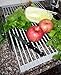 LifeQVC Over the Sink Dish Drying Rack Foldable Small Mat Roll-up Silicone Compact Dish Drainer 20.5