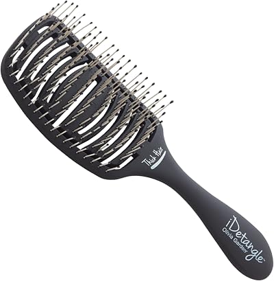 Olivia Garden iDetangle Hairbrush for Thick Hair Wet Dry Painless Detangler