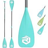 rillrun SUP Paddle - Paddle Board Paddle 4 Piece Stand Up Paddleboard Paddles Lightweight Floating Kayak Paddle - Light Blue - Lake Green - Light Green