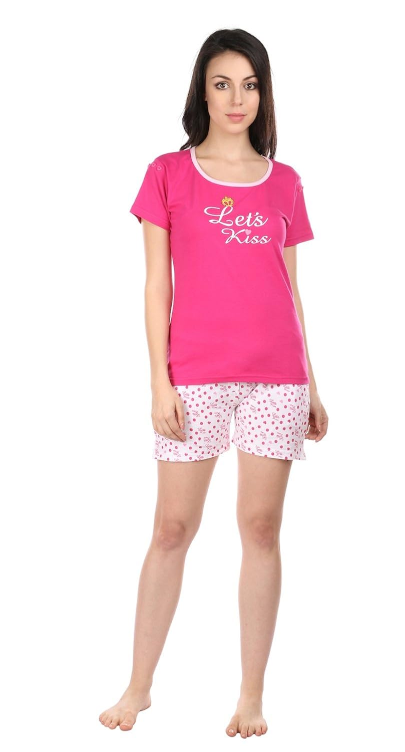 short night suit for ladies