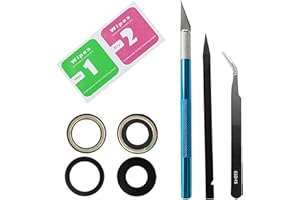 ALOVEXIONG 2Pcs(1 Set) Max Sapphire Rear Back Camera Glass Lens Replacement for iPhone 13,iPhone 13 Mini with Preinstalled Adhesive +Repair Toolkit