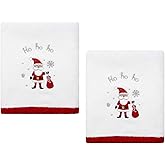 Avanti Linens - Hand Towels, Soft & Absorbent, Christmas Decorations, Set of 2 (Ho Ho Ho Collection)