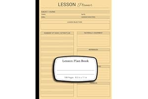 Lesson Plan Book: Undated Curriculum Planner for Teachers & Homeschool