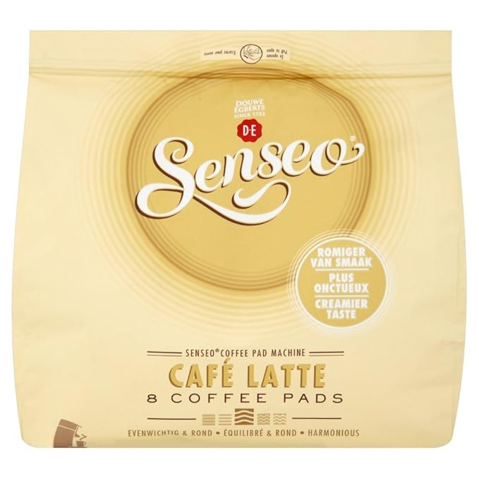 Douwe Egberts Senseo Cafe Latte (Pack of 4, Total 32 Pods)