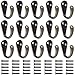 Jetovo 15 Pcs Wall Mounted Hook Robe Hooks Single Coat Hanger with 35 Pcs Screws (Bronze)