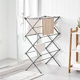 Vivo Technologies 3 Tier Extendable Clothes Airer Foldable Grey 7.5m Drying view 5