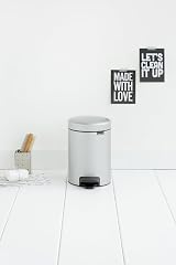 Brabantia Newicon 3 L Pedal Bin Metallic Grey with Inner Bucket view 5