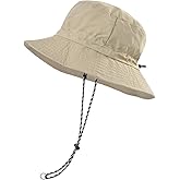 FEICUI Men Women Outdoor Bucket Hat Quick Dry Packable UV Protection Boonie Sun Hat