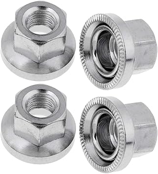 Amazon 自転車 ホイール アクスルナット 車軸ナット ハブ フランジ ナット 後輪用 ユニバーサル 4本入り Dynwave ハブパーツ ハブアクセサリー