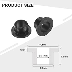 uxcell 24pcs Flanged Sleeve Bearings Plastic