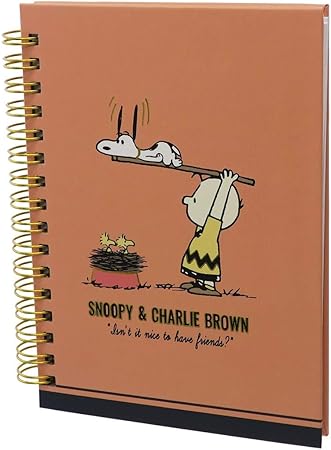 Amazon Co Jp スヌーピー リング ノート A6 W リング ノート スヌーピー チャーリーブラウン ピーナッツ おもちゃ