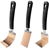 Gloxyuni Copper Spoon Welding Backer Tool Set, Dual-Screw Secure Fastening, Straight/Curved/Square 3 Shapes, Welder Helper Essential Welding Equipment