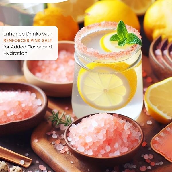 RENFORCER HIMALAYAN PINK SALT – PURE & NATURAL COARSE PINK SEA SALT GRAIN – UNREFINED MINERAL-RICH PINK SALT – PERFECT FOR GOURMET RECIPES – 1KG POUCH