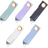 5PCS Mini Box Cutter Keychain, Retractable Package Opener for Boxes, Envelopes &amp; Packages, Cute Portable Box Opener for Office, Home &amp; Daily Use