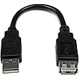 6in USB 2.0 Extension Adapter Cable A to A - M/F