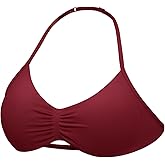 YEOREO SoftHue Impact Strappy Halter Bra for Sports Intensify Women Workout Backless Padded Gym Yoga Bra