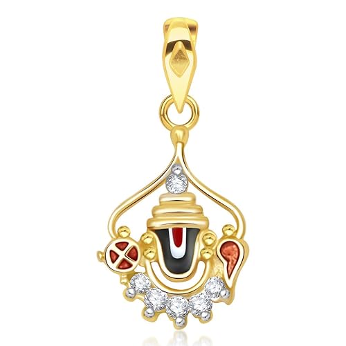 VK Jewels Pendant for Women (Golden) (vkp1917g)