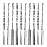 SDS Plus Hammer Drill Bit 10Pcs 5/32 in. x 6