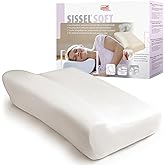 Sissel® Orthopedic Pillow Soft, Size L, Includes Ivory Pillow Cover - Visco-Elastic Foam Neck Support