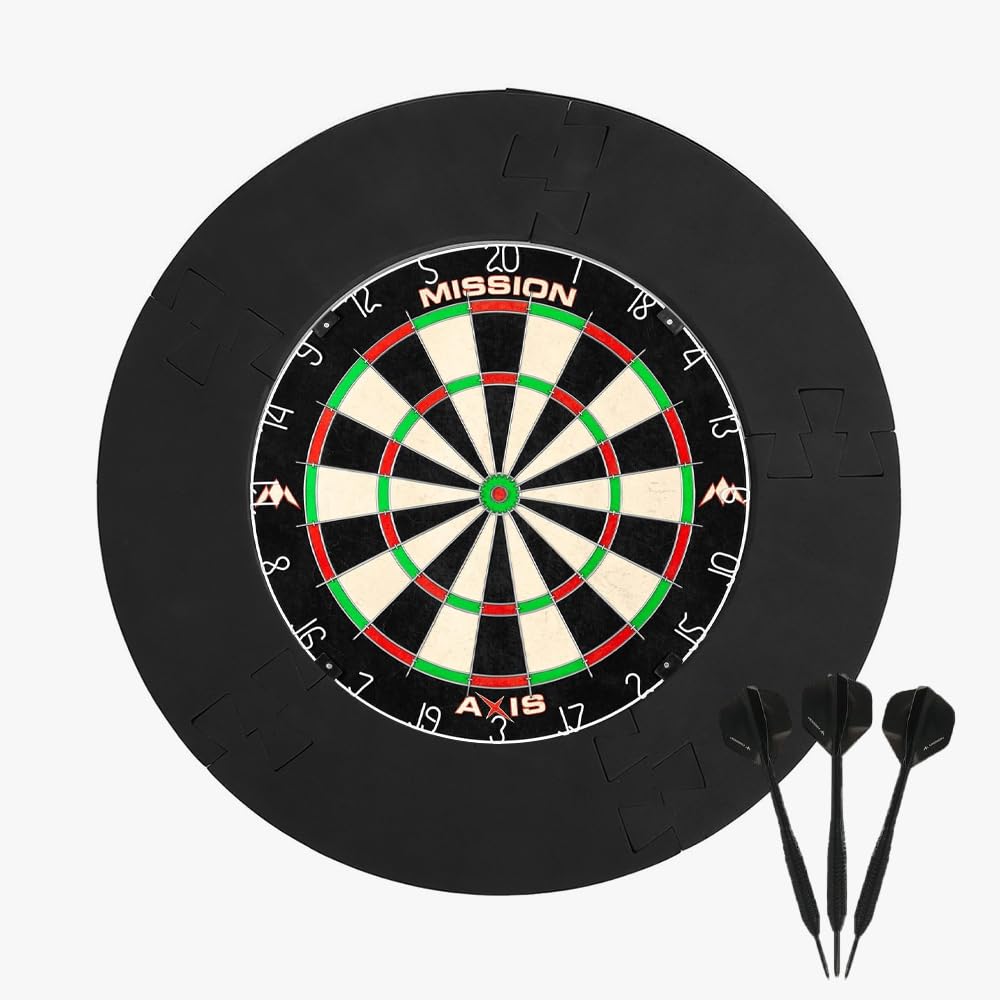 KUWUNG Dart Board Surround Ring, Dartboard Surround, Portable Board Wall Protector, Dartboard Surround Wall Protector, Dart Board Wall Ring Splicing for Dart Lovers