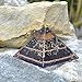 Flower of Life Black Tourmaline Copper Orgone Healing Pyramid for Balance Stress Inner Psychic Meditation