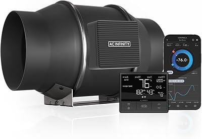 AC Infinity CLOUDLINE PRO T6 6 Inch Inline Duct Fan 402 CFM WiFi App