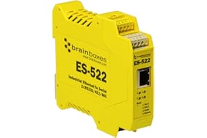 Brainboxes Device Server - 2 Ports - 10Mb LAN, 100Mb LAN, RS-232, RS-422, RS-485 (ES-522)