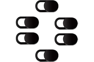 IllmTech - Webcam Cover 6 Pack, Ultra Thin Slider Web Camera Privacy Cover with Strong Adhesive, Protects Privacy for Most La