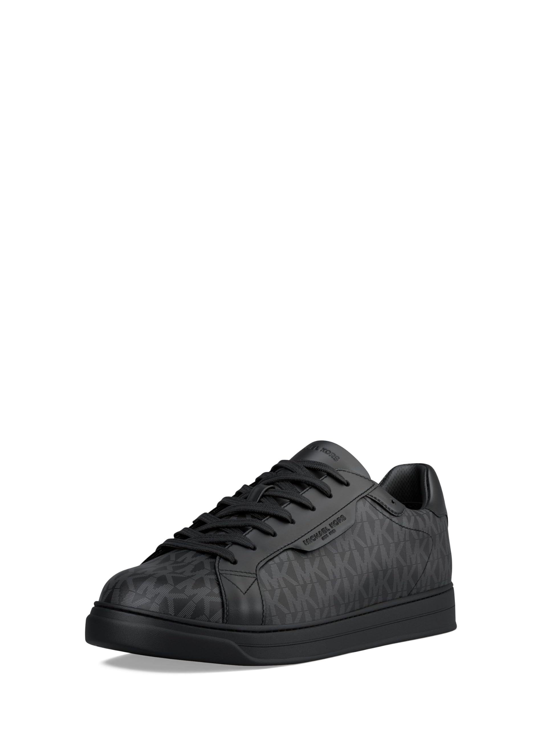 Michael Kors Men’s Keating Lace Up Sneaker, Black, 10