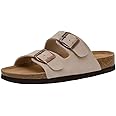 CUSHIONAIRE Women's Lane Cork Footbed Sandal With +Comfort