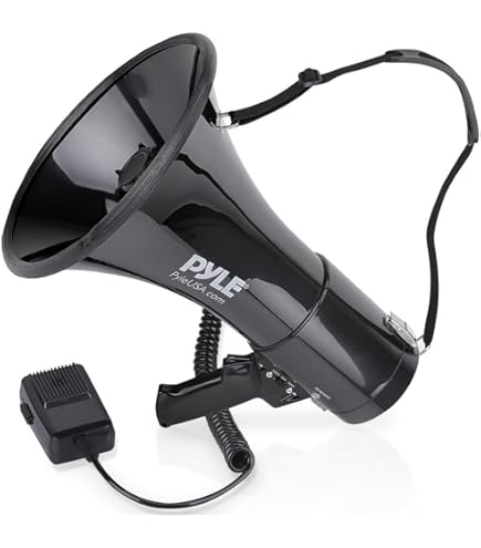 Amazon.com: Pyle 20 Watt Megaphone Speaker with Siren, Voice