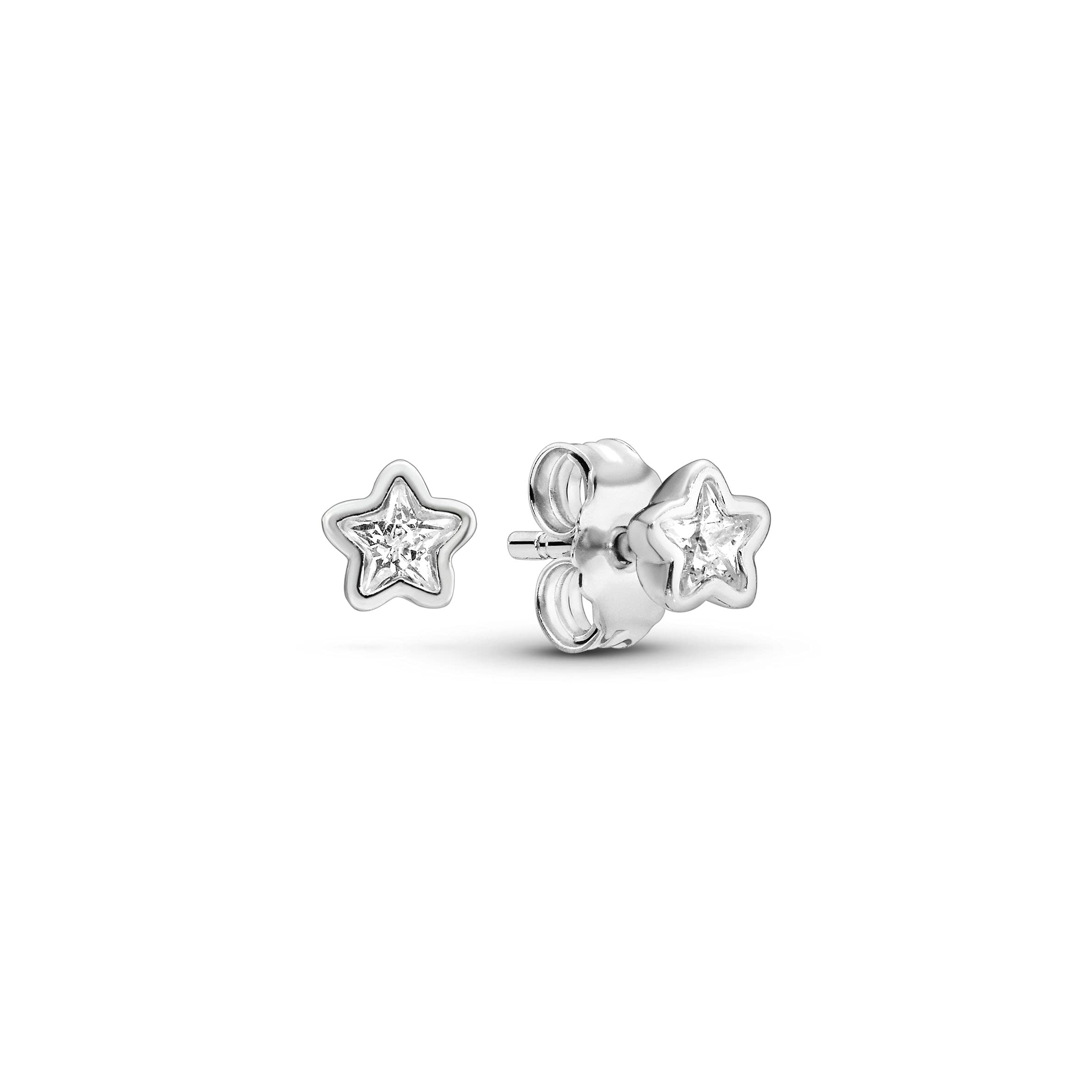 Pandora Moments Women's Sterling Silver Sparkling Star Stud Earrings, No Box