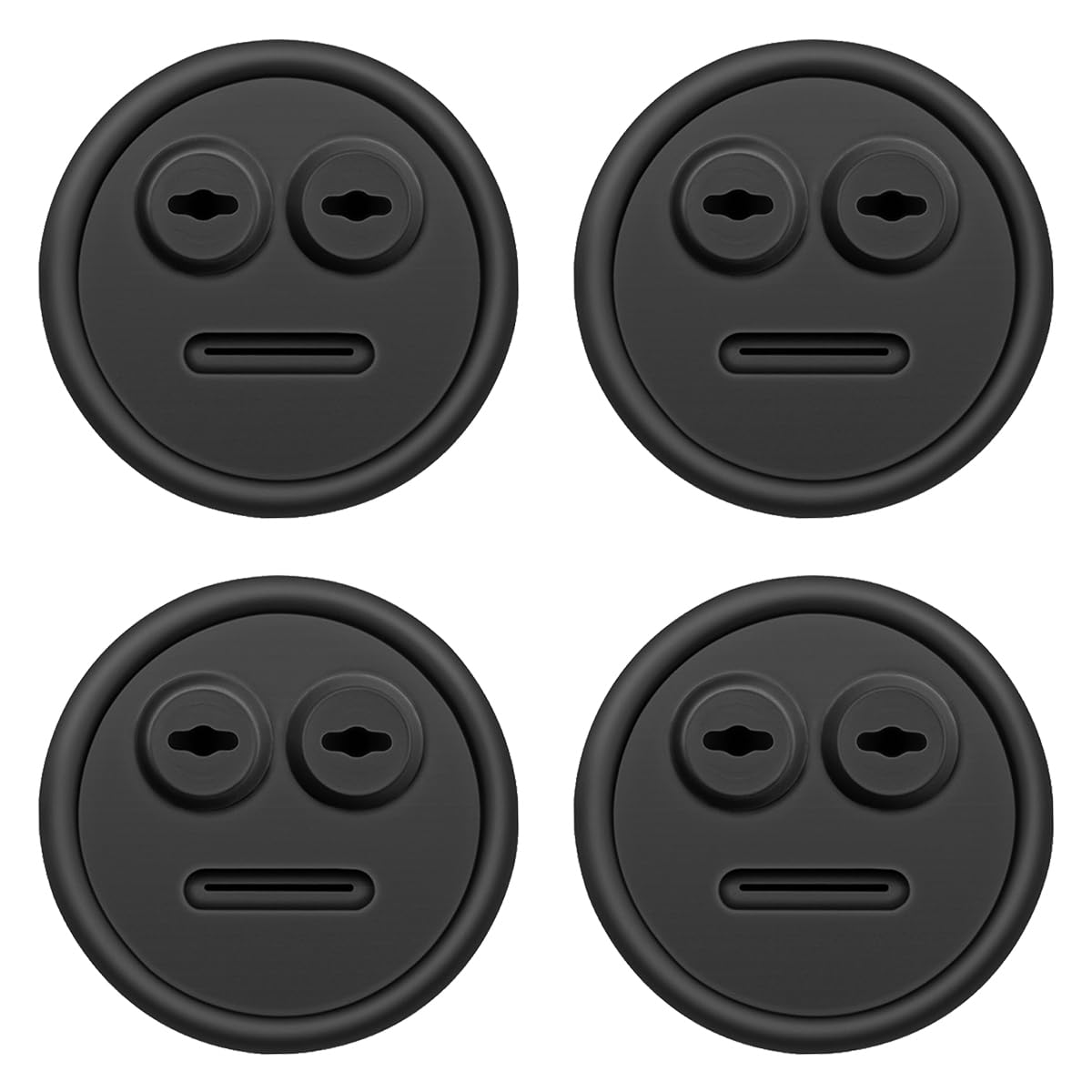 Tiardey 4PCS Thermometer and Probe Grommet for BBQ Grill Compatible with Weber 85037 Smokey and Other Grills Mountain Cookers DIY Sensor Port Replacement Accessories